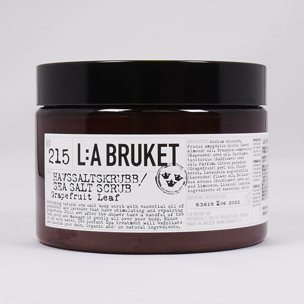 L:A BRUKET/215：ラブルケット　シーソルトスクラブ 　グレープフルーツリーフ（420g）